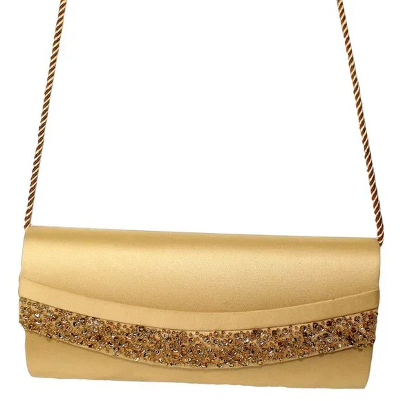 Vanessa Vintage Gold Beaded Handbag - Picture 2 of 3